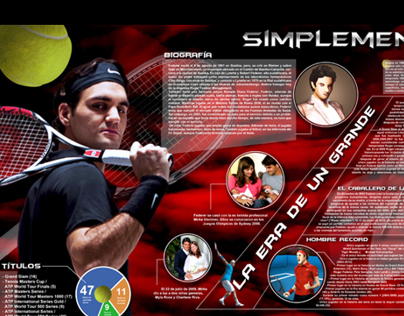 Roger Federer. infographic