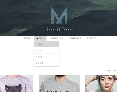 Web Design | Marea Clothing