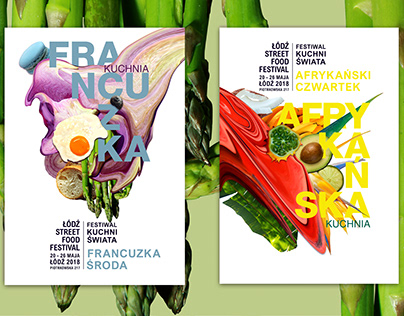 Food collage posters
