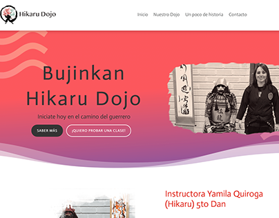 Web Design - Hikaru Dojo www.hikarudojo.com.ar