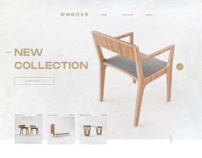 Wooder. Furniture Store Concept