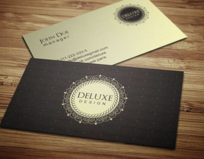 Elegant Deluxe Business Card Design