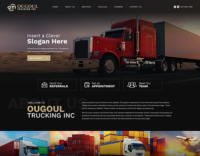 Trucking Web Design