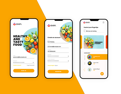 Food Delivery App UX UI DESIGN