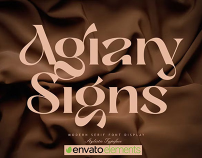 Agiary Signs Display Font