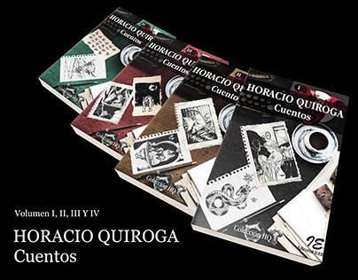 Diseño editorial. Colección cuentos Horacio Quiroga.