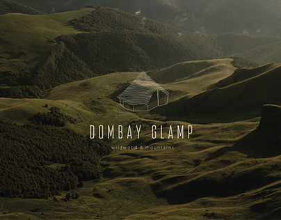 Логотип для базы отдыха Dombay Glamp
