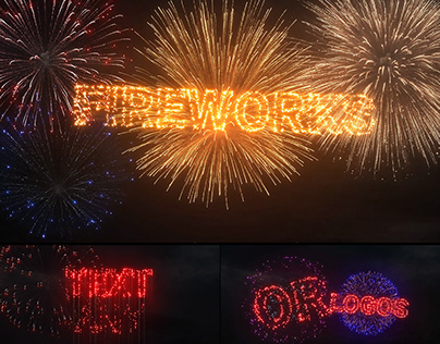 Fireworks Text & Logos in After Effects