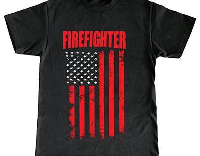 Fire Fighter T-shirt design