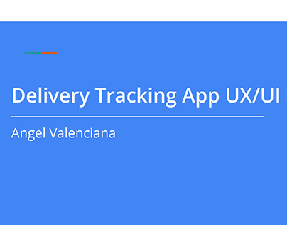 Delivery App UX/UI Case Study x Google