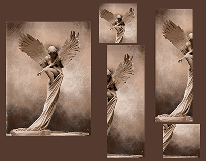 angel with outstretched wings