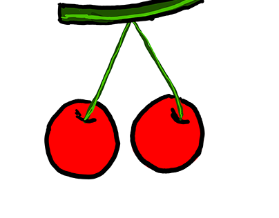 Cherries 2D Drawing