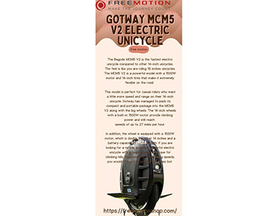 GOTWAY MCM5 V2 ELECTRIC UNICYCLE