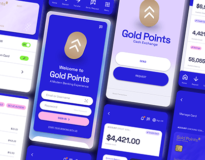 Gold Points Banking UX/UI