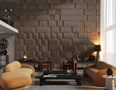 Mineral Panels in Living room