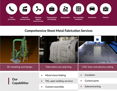 Comprehensive  Sheet Metal Fabrication Services
