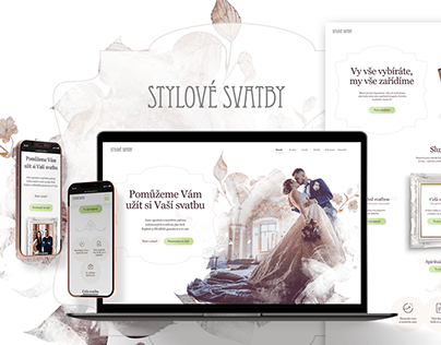 Wedding agency webdesign / Stylové Svatby