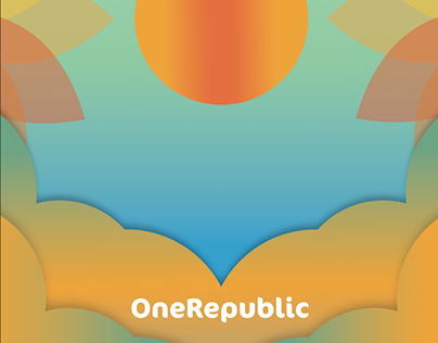OneRepublic concert color poster