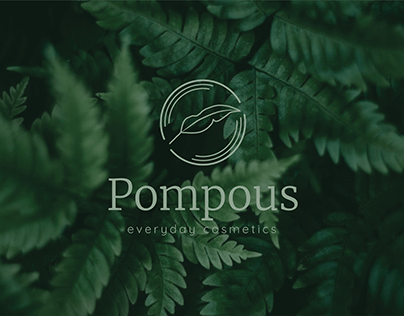 Фирменный стиль для бренда косметики Pompous
