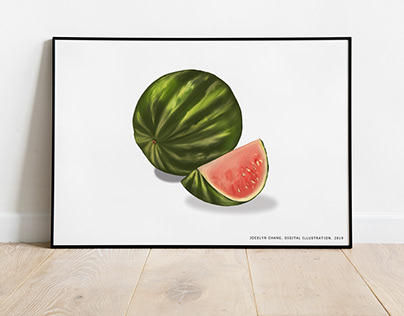 Digital Illustration- Watermelon