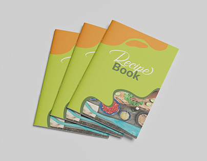 Food Recipe Book Cover Design