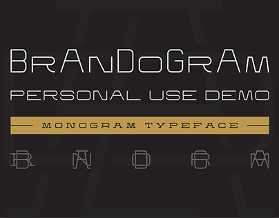 Brandogram Demo Font for Monogram Designs