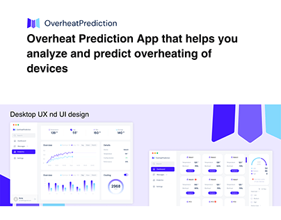 Overheat prediction desktop app UX and UI