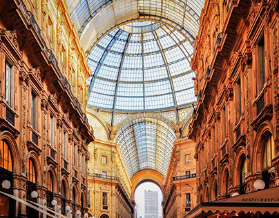 Galleria Vittorio Emanuele II. Italy.