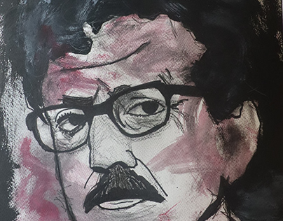 Kurt Vonnegut Original Illustration