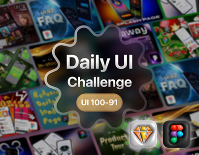 Daily UI Challenge | UI 100-91