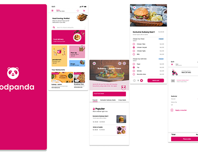 Foodpanda App UI design