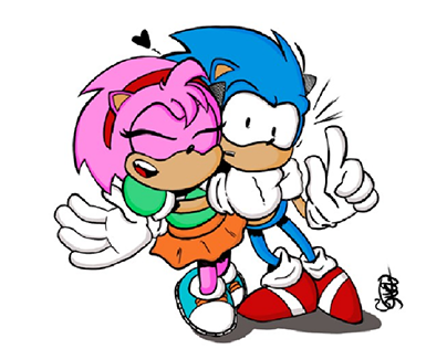 Sonic and Amy fanart