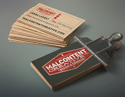 Business Card Design: Malcontent Creative