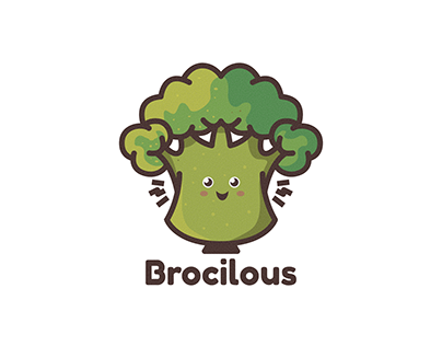 Broccoli Mascot Logo