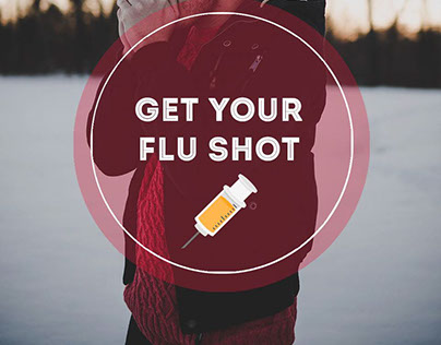 Flu shot information poster