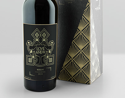 Love Anew | Wine Bottle Package Design