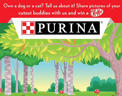 Purina Mailer Page Design for Nestle