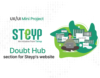 DoubtHub Section for Steyp's E- Learning Platform