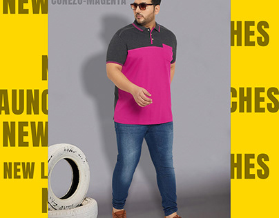 Terrific Plus Size Conezo Polo T-Shirt For Men