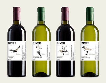 Wine labels and logo design for an Austrian vineyard