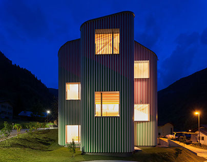 Modern house in the Swiss mountains, Davide Macullo arc