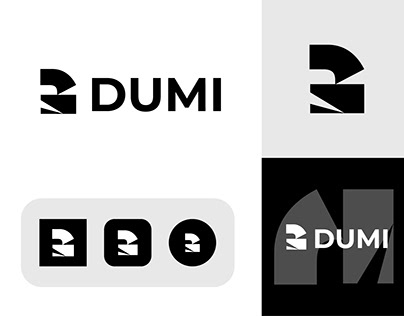 Letter DM dumi logo design