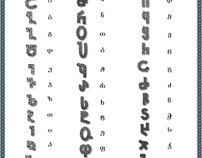 The first Georgian alphabet