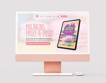 Landing Page Design - Macarons