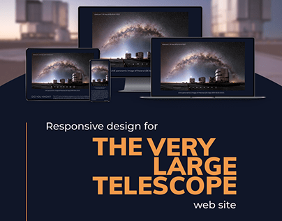 Responcive design for The Very Large Telescope web site
