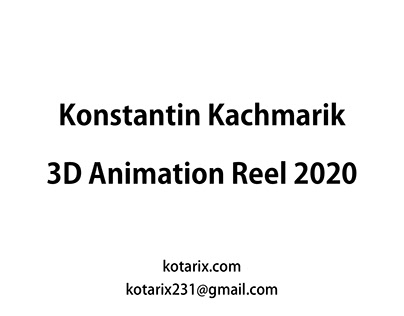 3D Animation Reel 2020