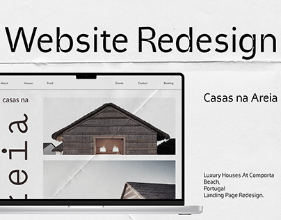 Casas na Areia Landing Page ReDesign.