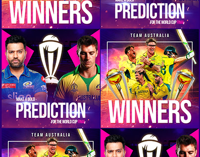 Social Media Design for ICC WC 2023 | Sports Banner