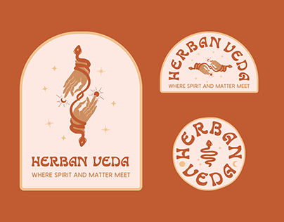 Apothecary Brand and Packaging Design for Herban Veda