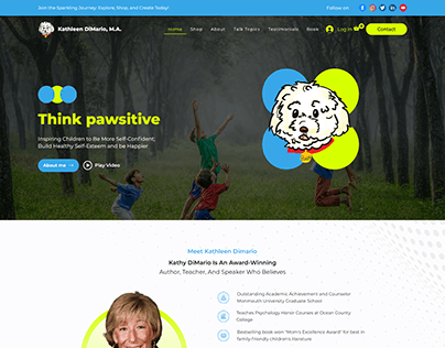 Dog Books Website made by wix